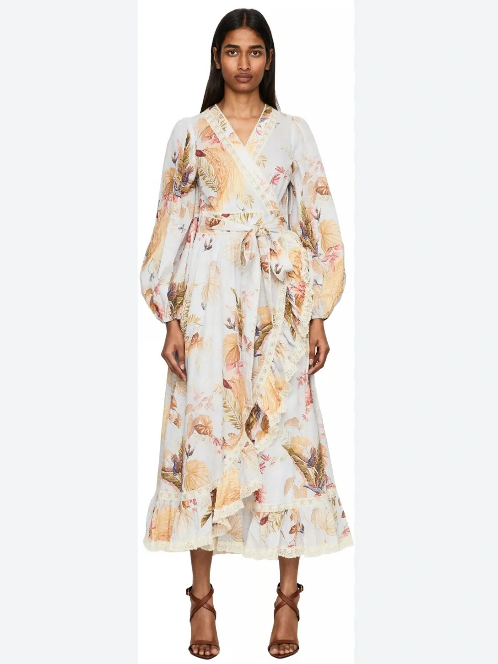Zimmermann Ascension Frill Maxi Dress - size 2 - Picture 1 of 10